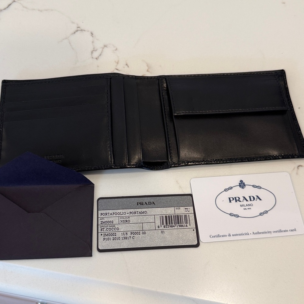 Prada Crocco Bifold Wallet - Picture 14 of 16